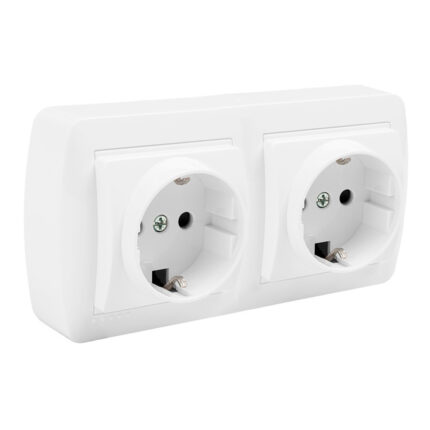 BASE DOBLE BIPOLAR CON T/TL SUPERFICIE MURAL 148 x 72 x 42 mm